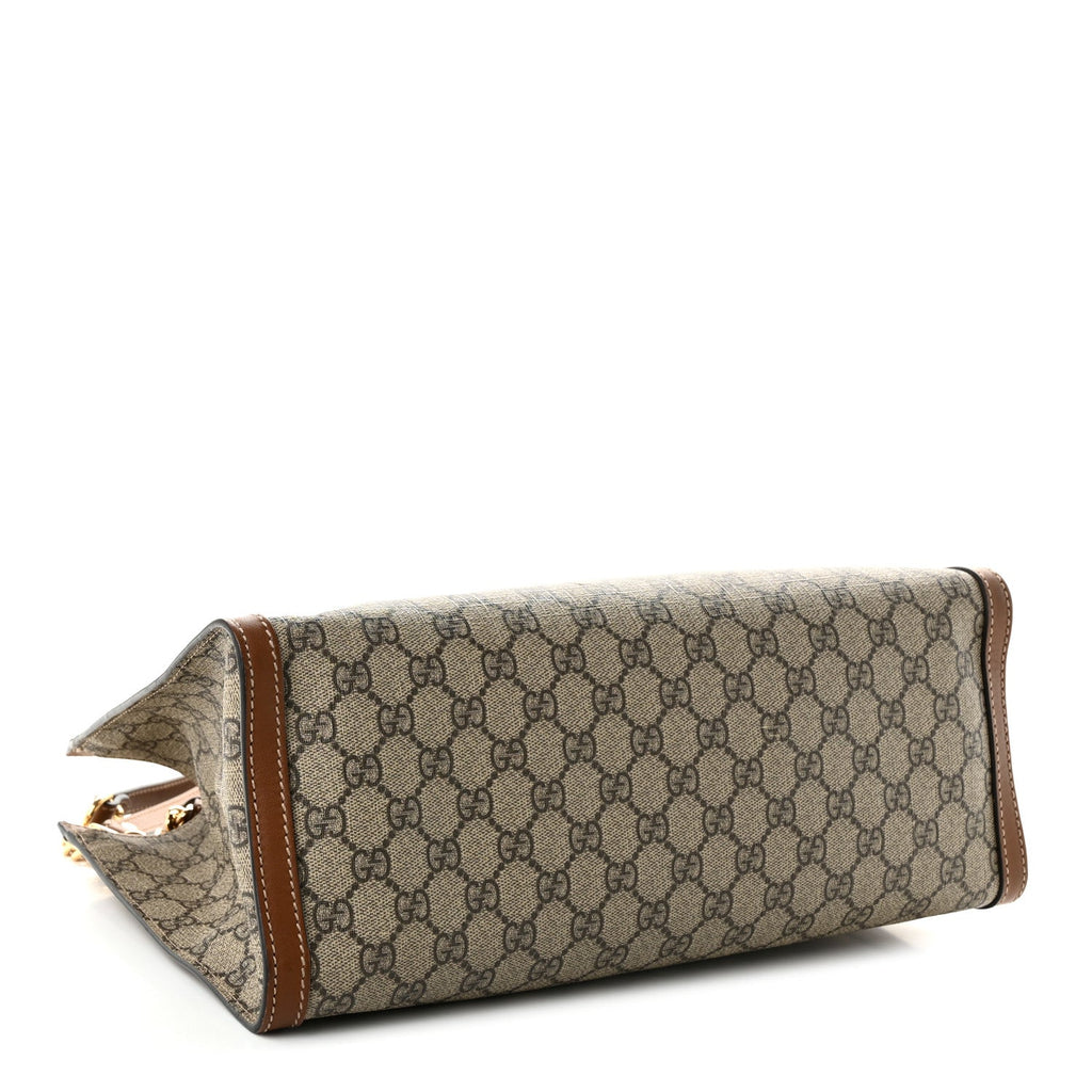 GG Supreme Monogram Medium Padlock Tote Beige Cuir £¨ Direct shipment via from wholesalehk.shop