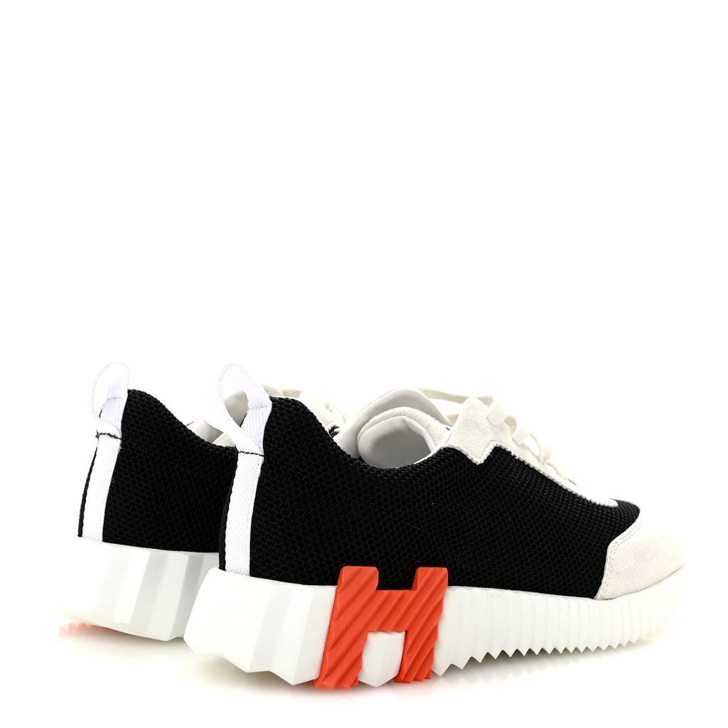Air Mesh Suede Goatskin Bouncing Sneakers 37 Black Orange wholesalehk.shop