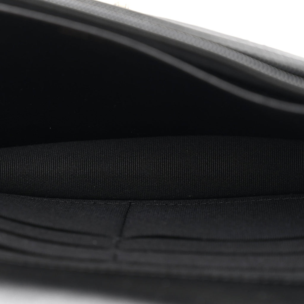 Lambskin Quilted Trendy CC Wallet On Chain WOC Black wholesalehk.shop