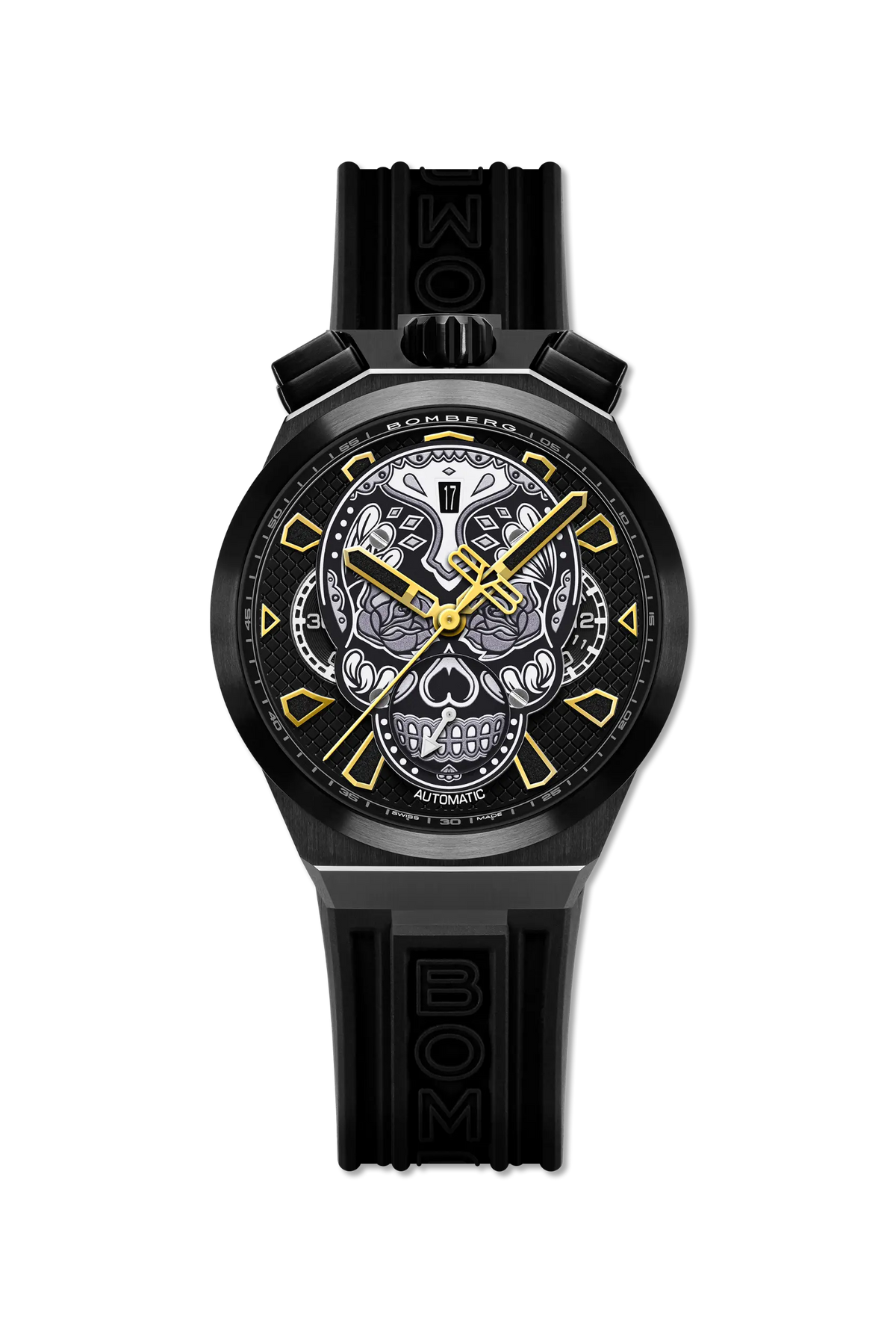 2026 New Arrival CHRONO SKULL THROWBACK EDITION - ALL BLACK wholesalehk.shop