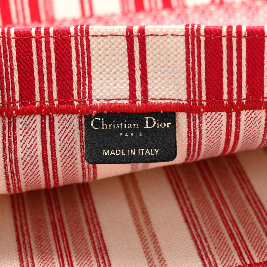Canvas Embroidered Mykonos Large Striped Book Tote Red £¨ Direct shipment via from wholesalehk.shop