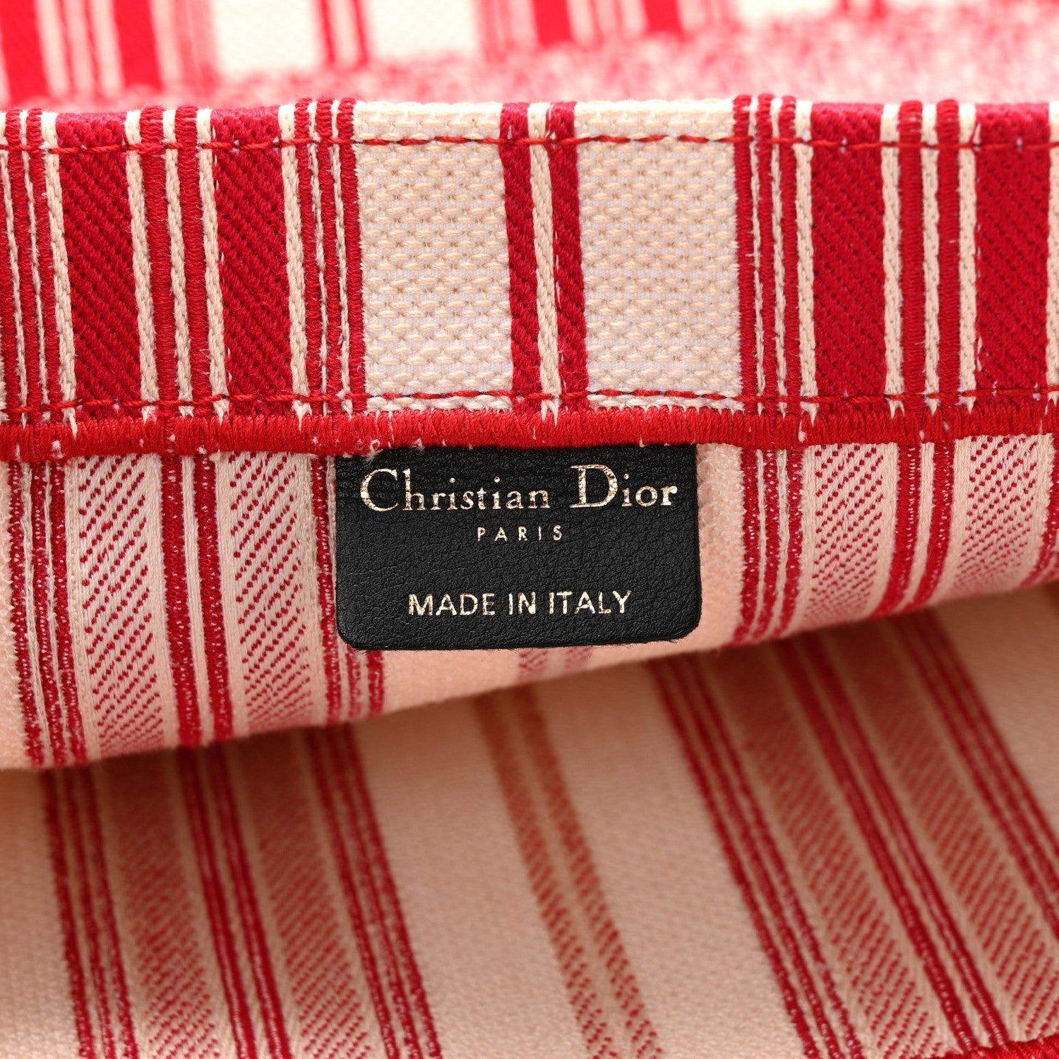 Canvas Embroidered Mykonos Large Striped Book Tote Red £¨ Direct shipment via from wholesalehk.shop