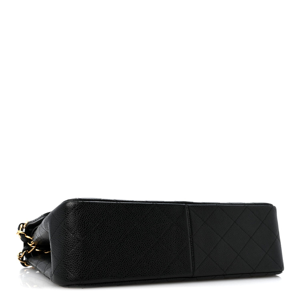 Caviar Quilted Jumbo Double Flap Black wholesalehk.shop