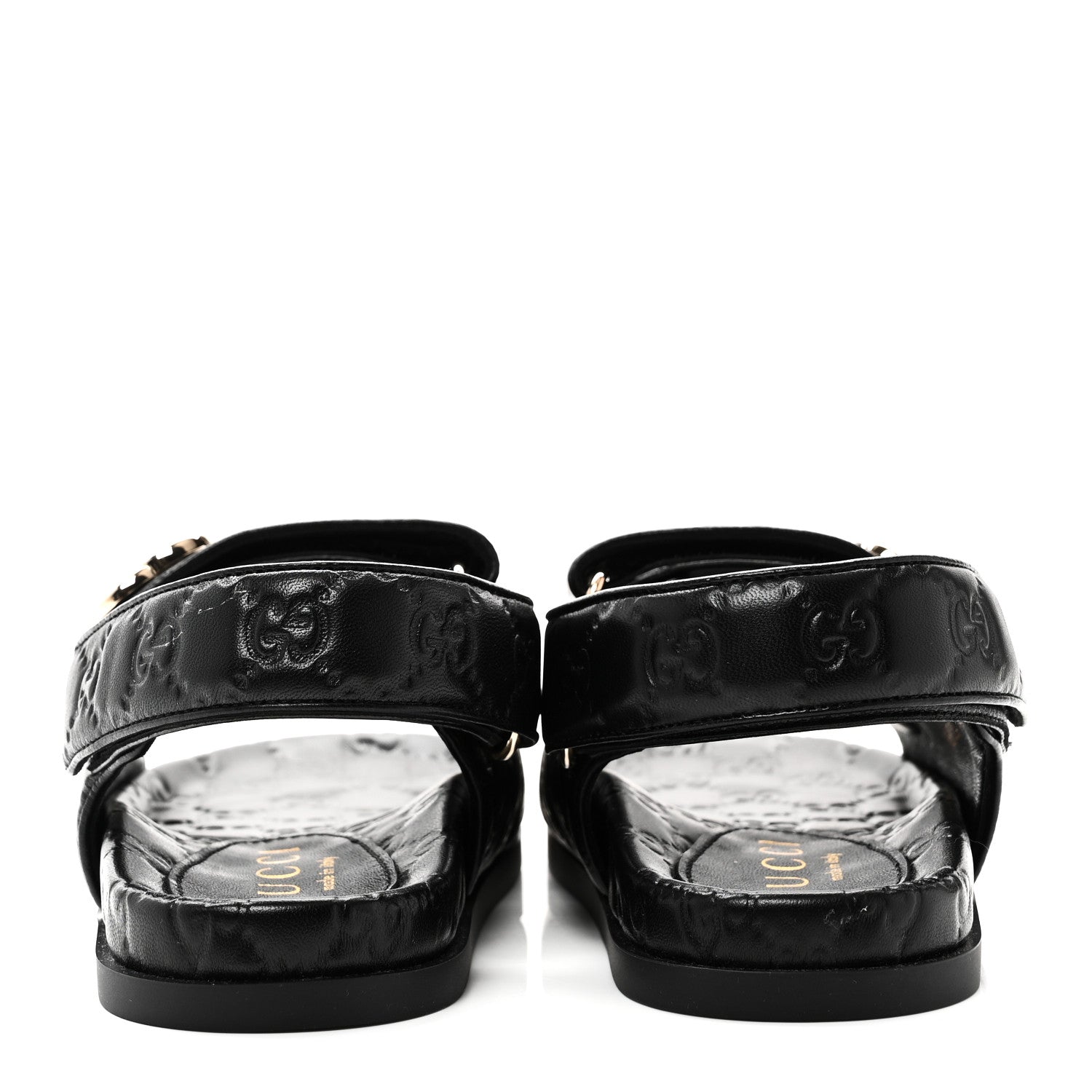 Guccissima GG Embossed Womens Sandals 35 Black £¨ Direct shipment via from wholesalehk.shop