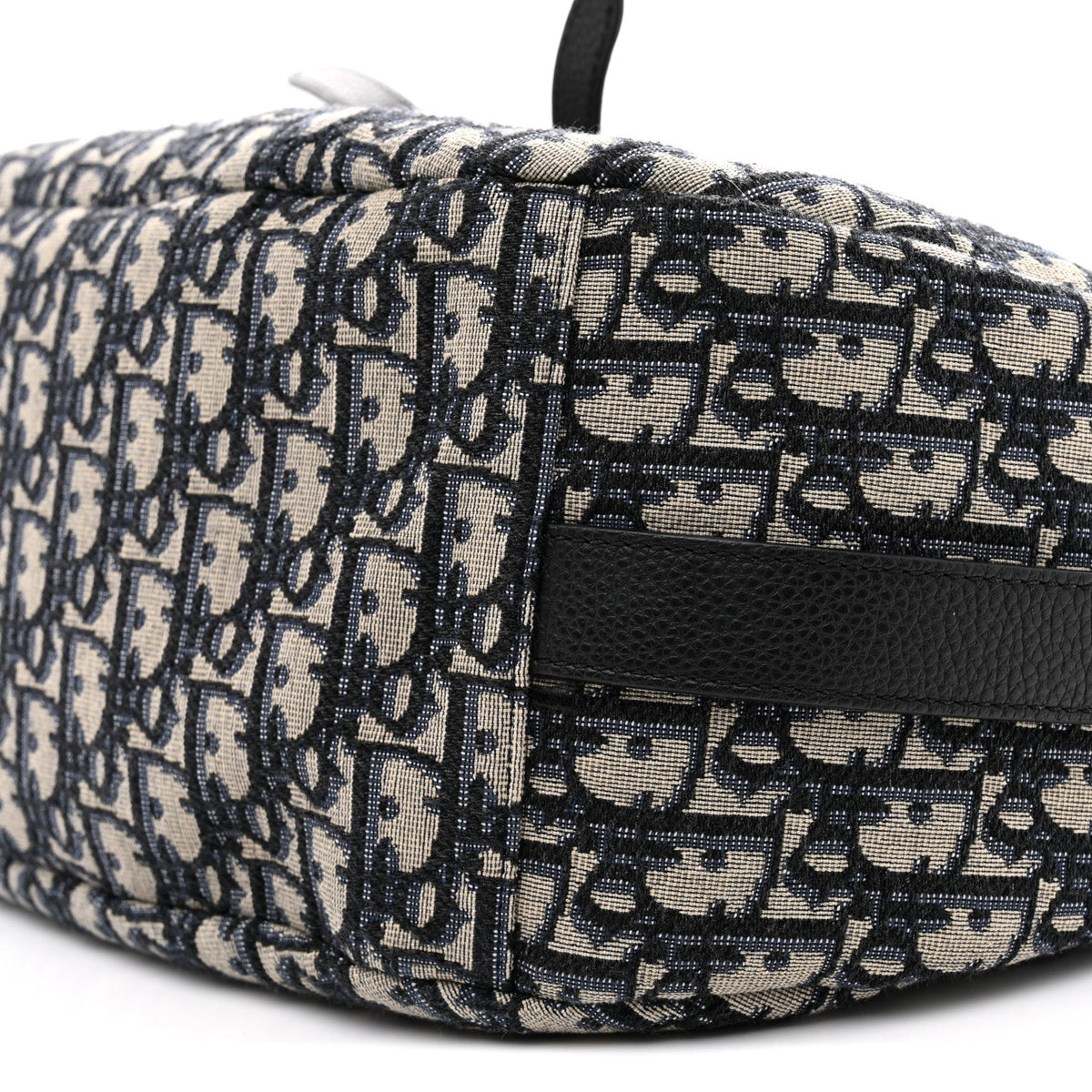 Oblique Soft Saddle Bag Beige Blue wholesalehk.shop