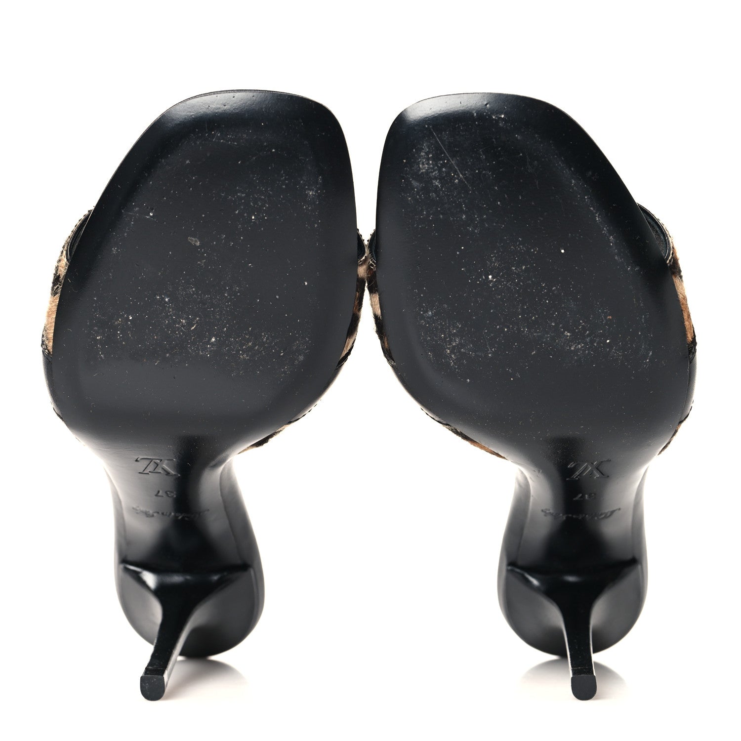 Calfskin Pony Hair Leopard Revival Mules 37 Brown £¨ Direct shipment via from wholesalehk.shop