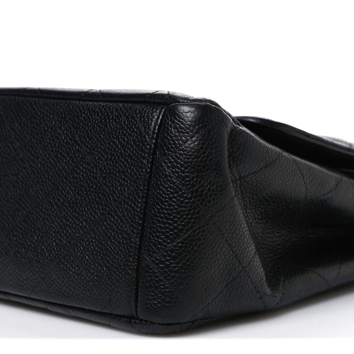 Caviar Quilted Maxi Double Flap Black wholesalehk.shop