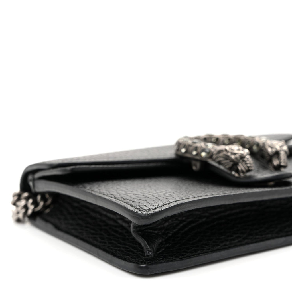 Calfskin Super Mini Dionysus Shoulder Bag Black wholesalehk.shop