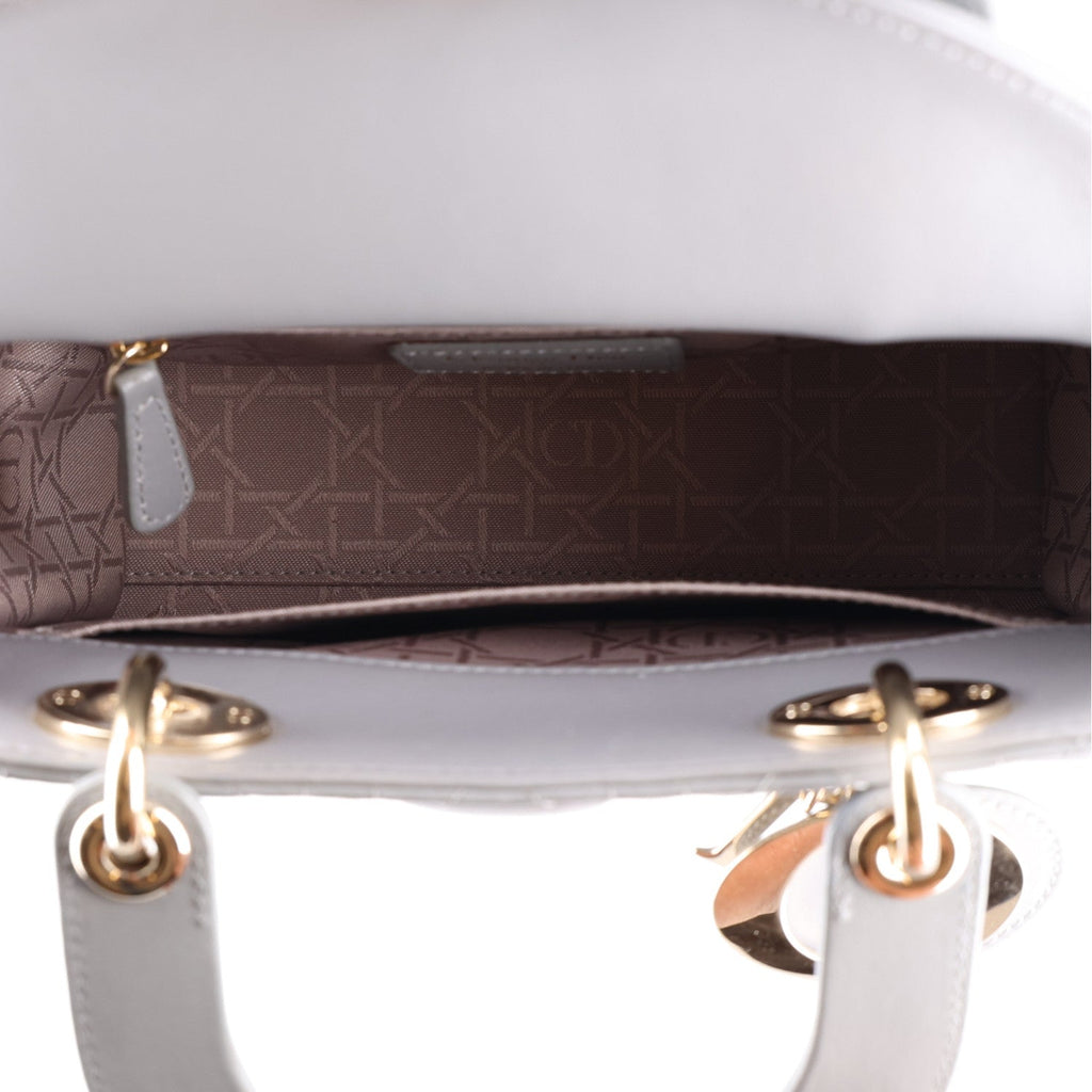 Lambskin Cannage Small My ABCDior Lady Dior Grey wholesalehk.shop