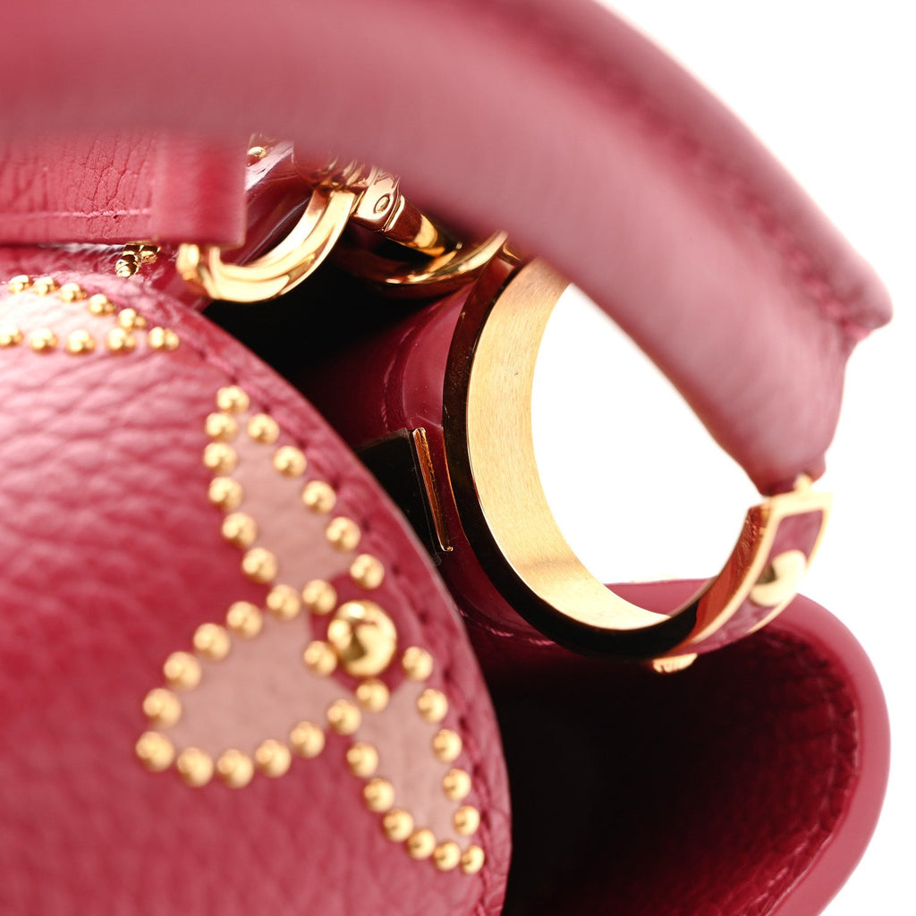Taurillon Embellished Flower Capucines BB Dark Pink £¨ Direct shipment via from wholesalehk.shop