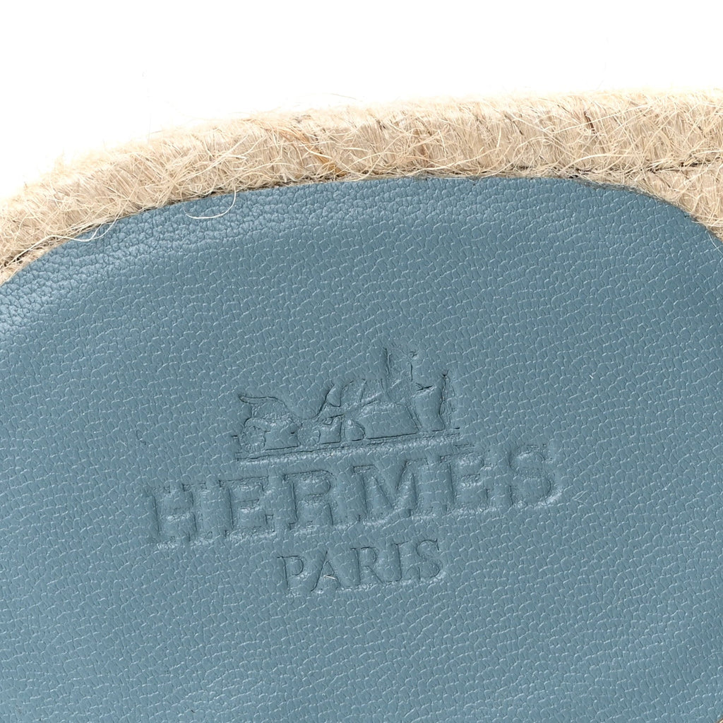 Suede Goatskin Famosa Espadrille Sandals 37 Bleu Citadin wholesalehk.shop