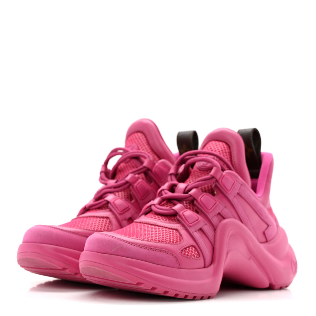 Calfskin Technical Nylon LV Archlight Sneakers 37 Rose Pop £¨ Direct shipment via from wholesalehk.shop