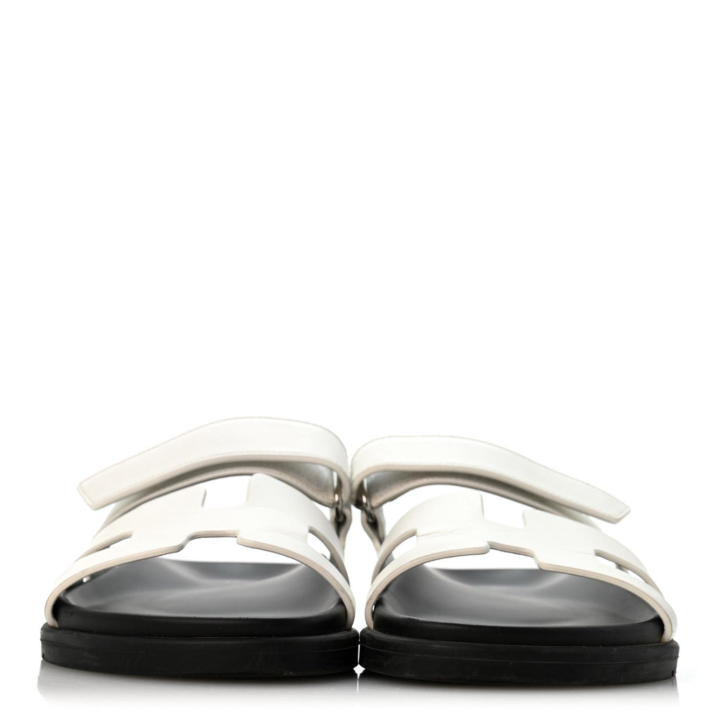 Calfskin Womens Chypre Sandals 37.5 White wholesalehk.shop