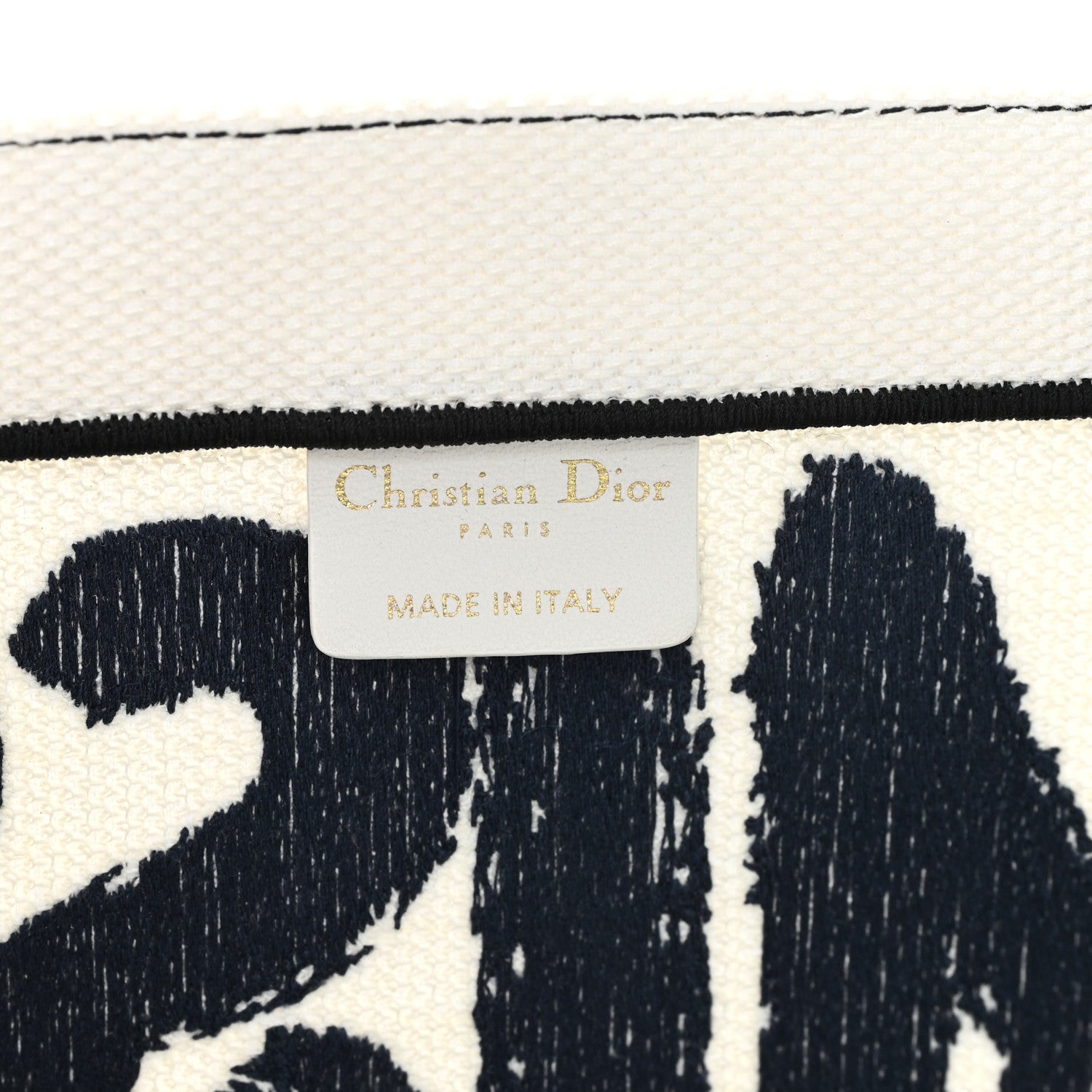 Canvas Embroidered Medium Miss Dior Graffiti Book Tote Navy White £¨ Direct shipment via from wholesalehk.shop
