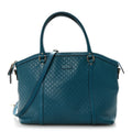 Soft Microguccissima Dome Satchel Deep Cobalt £¨ Direct shipment via from wholesalehk.shop