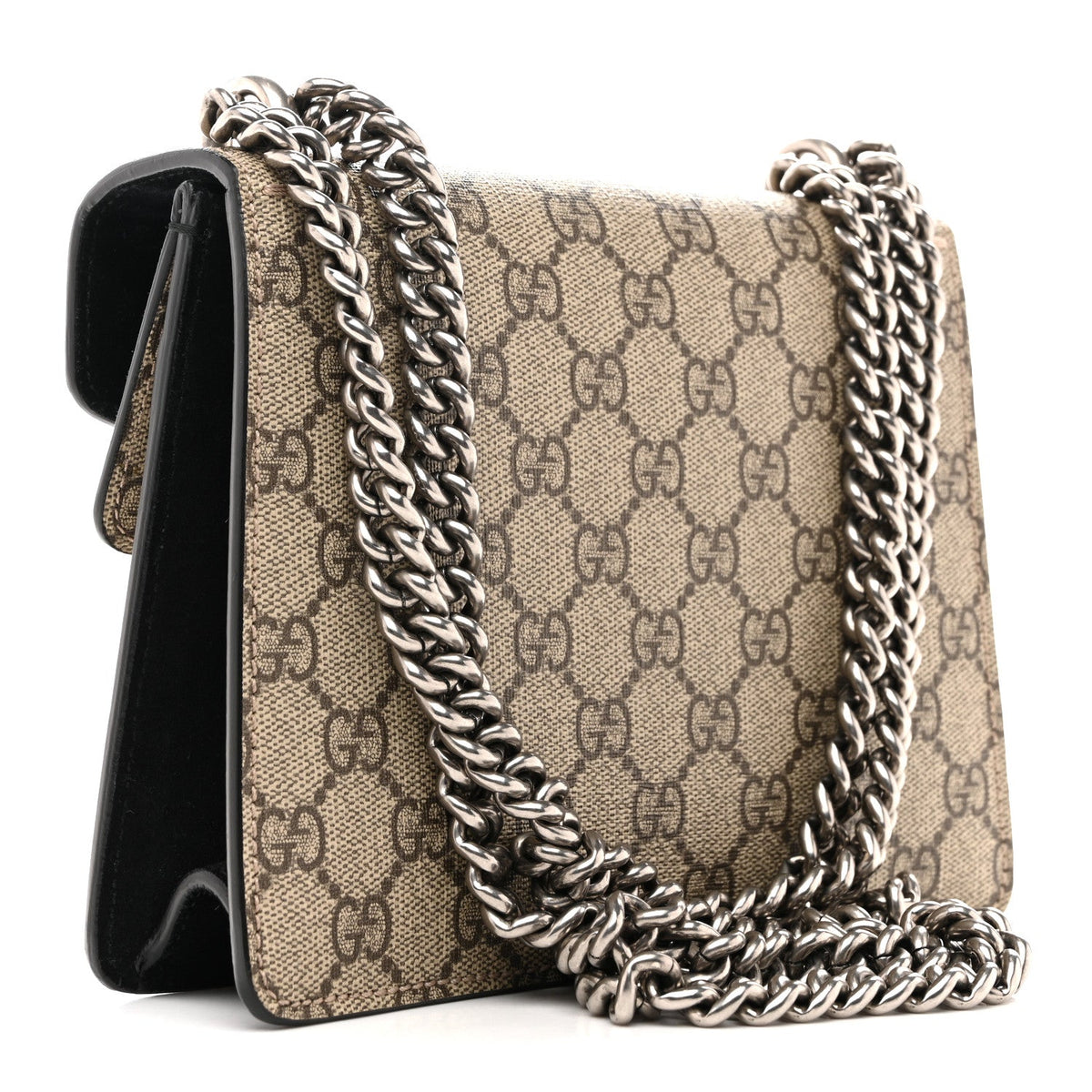 GG Supreme Monogram Mini Dionysus Shoulder Bag Black wholesalehk.shop