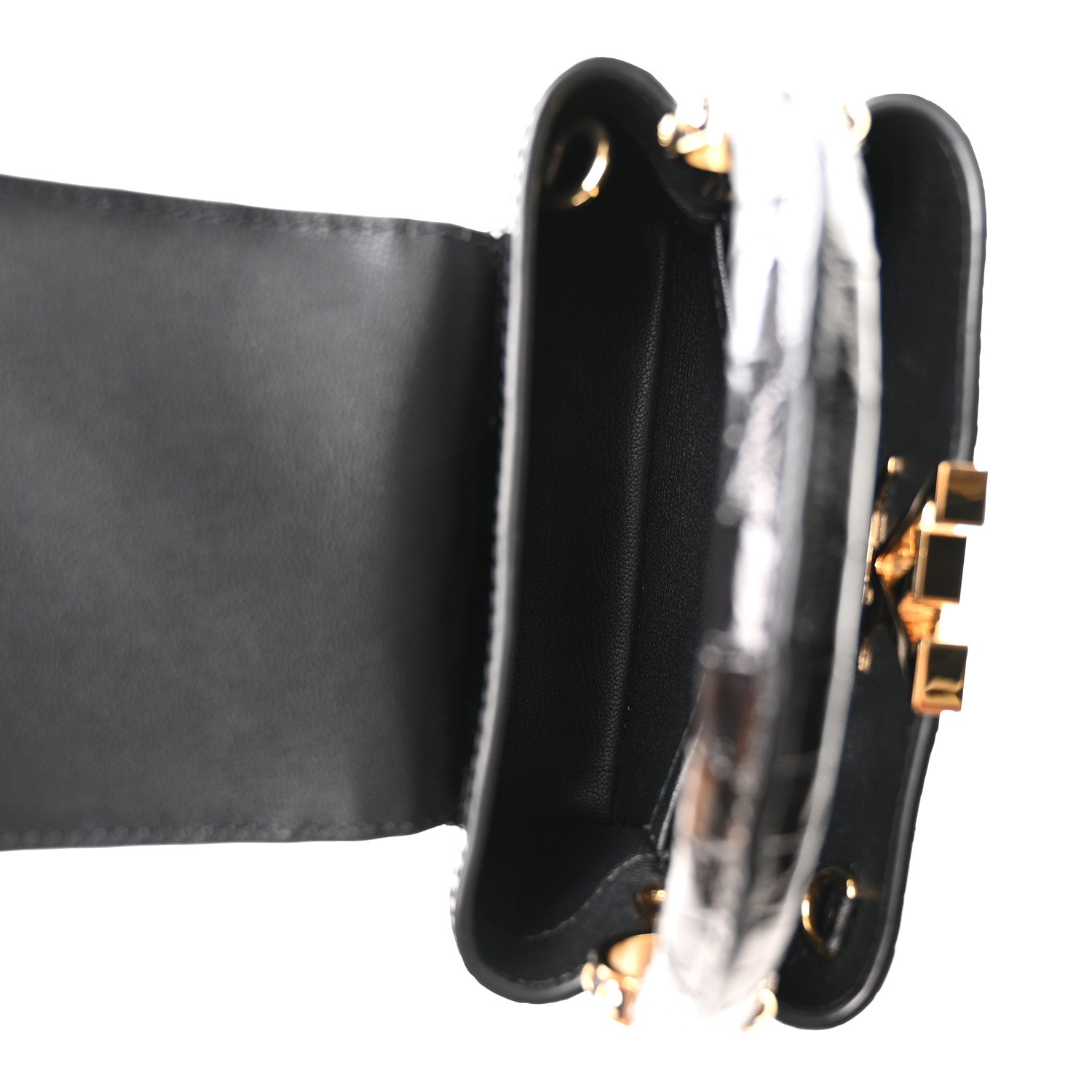 Crocodile Mini Capucines Black £¨ Direct shipment via from wholesalehk.shop