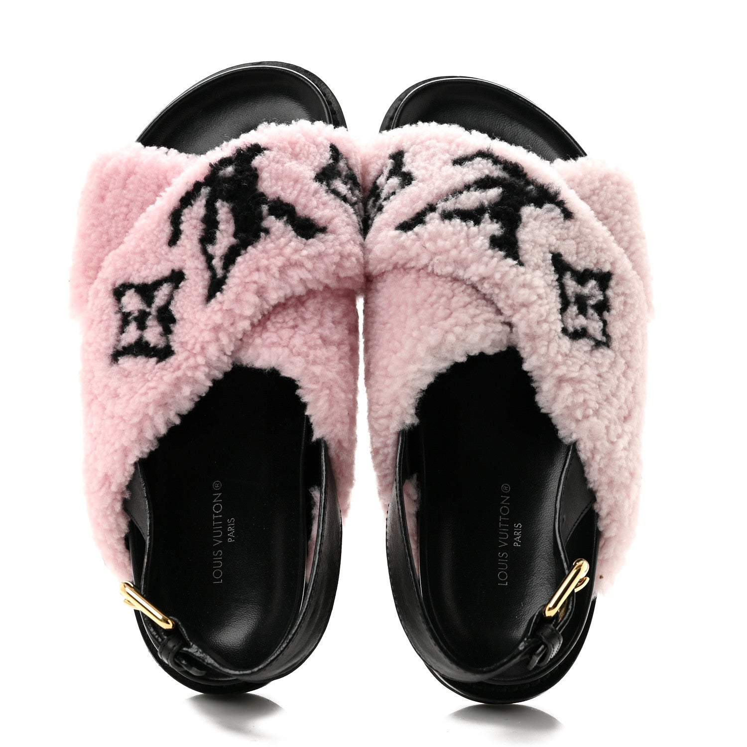 Shearling Calfskin Paseo Flat Comfort Sandal 38 Pink £¨ Direct shipment via from wholesalehk.shop