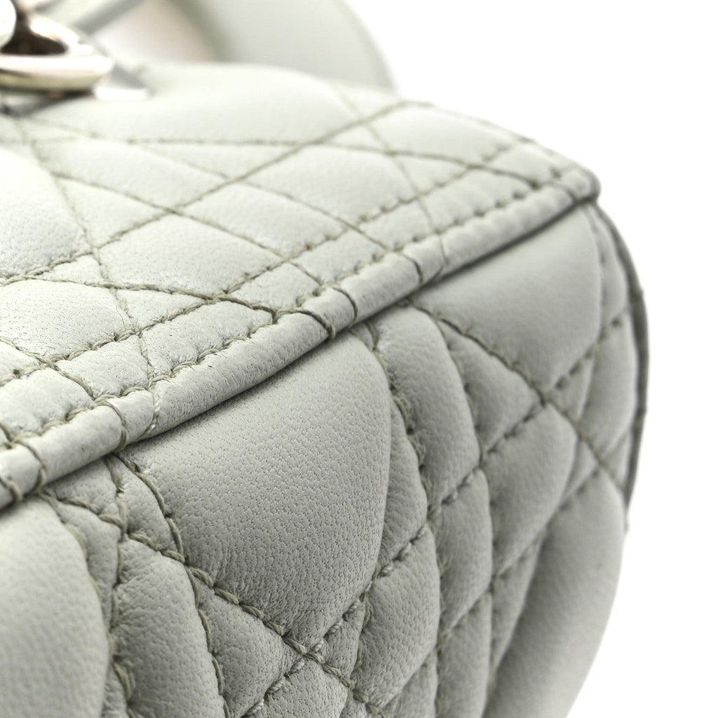 Lambskin Cannage Medium Lady Dior Green wholesalehk.shop