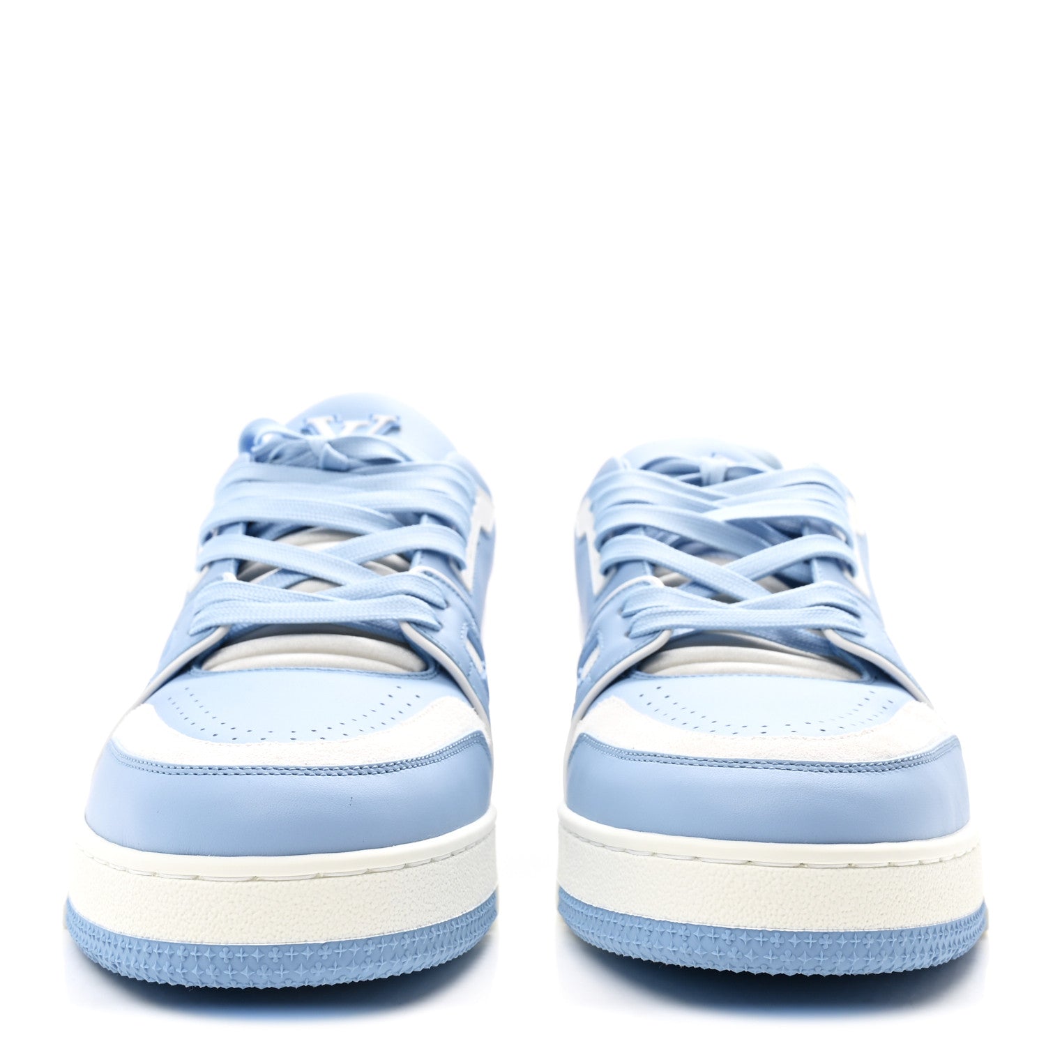 Calfskin Mens LV Trainer Sneakers 9 Blue £¨ Direct shipment via from wholesalehk.shop