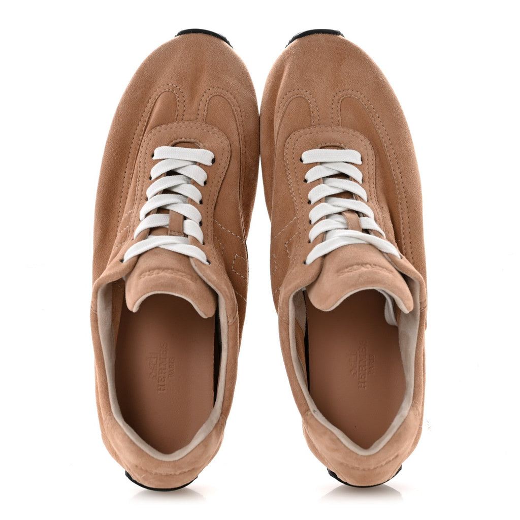 Suede Goatskin Master Sneakers 39 Beige Perlino wholesalehk.shop