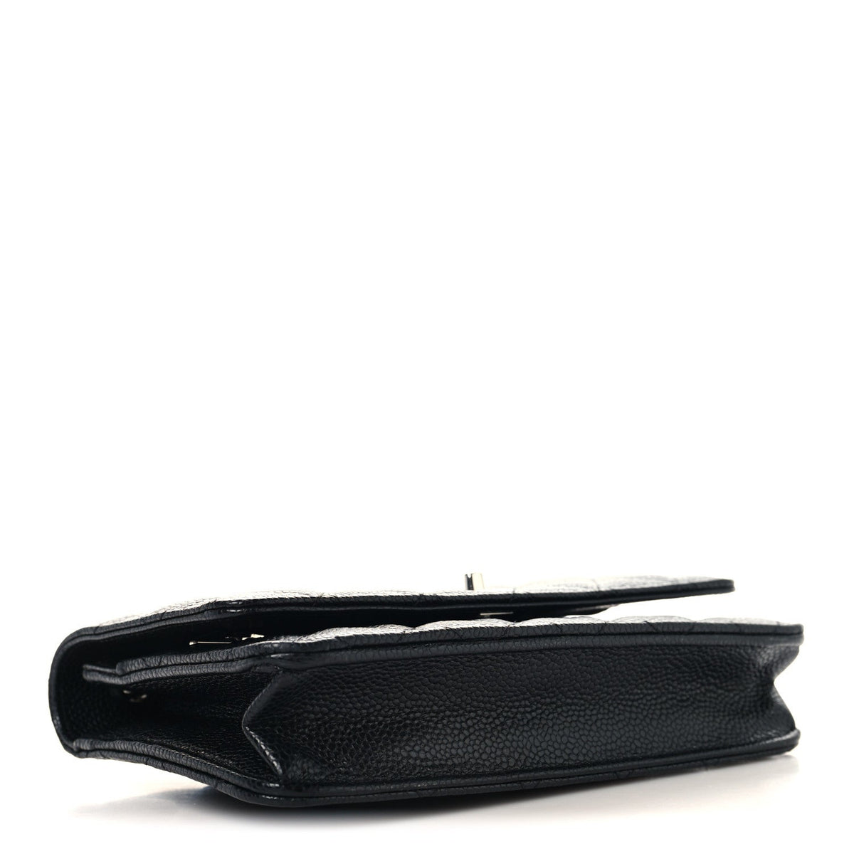 Caviar Quilted CC Turnlock Wallet On Chain WOC Black wholesalehk.shop