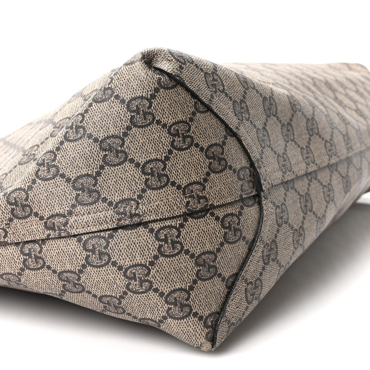 GG Supreme Monogram Large Reversible Tote Beige Black wholesalehk.shop