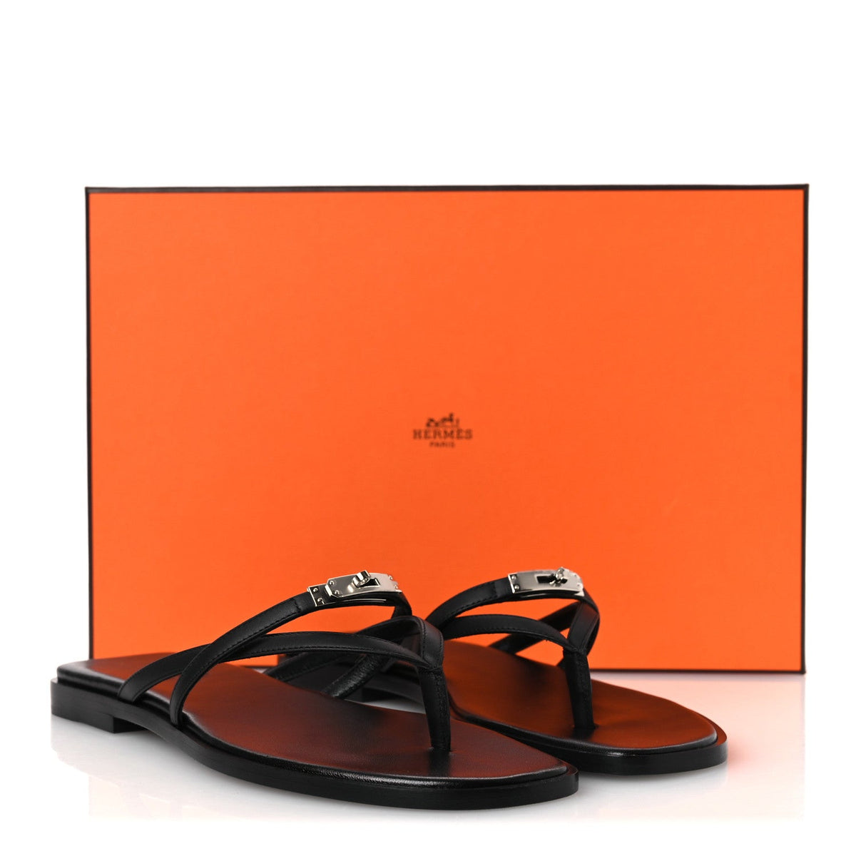 Calfskin Miss Sandals 37 Black wholesalehk.shop