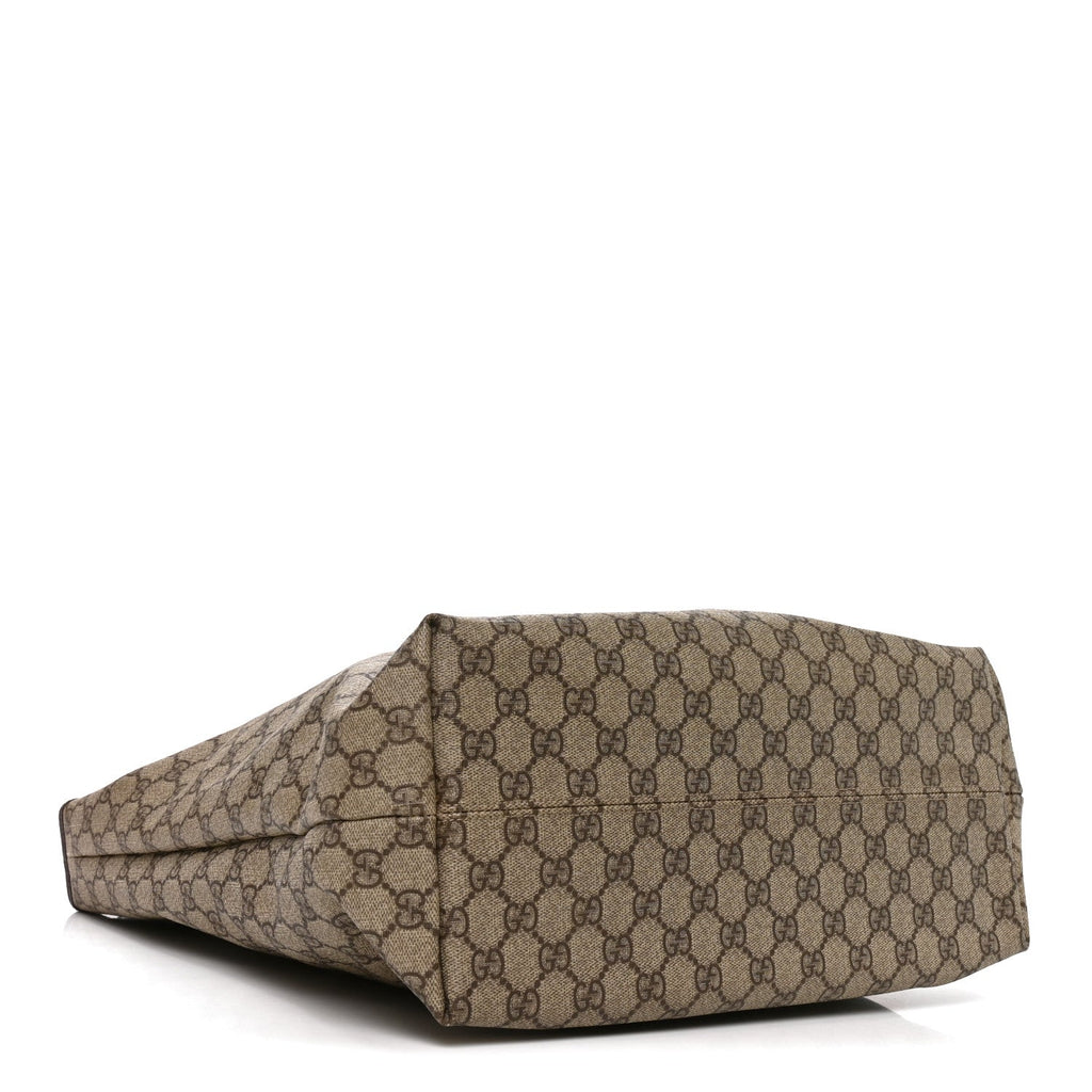 GG Supreme Monogram Vertical Tote Dark Brown wholesalehk.shop