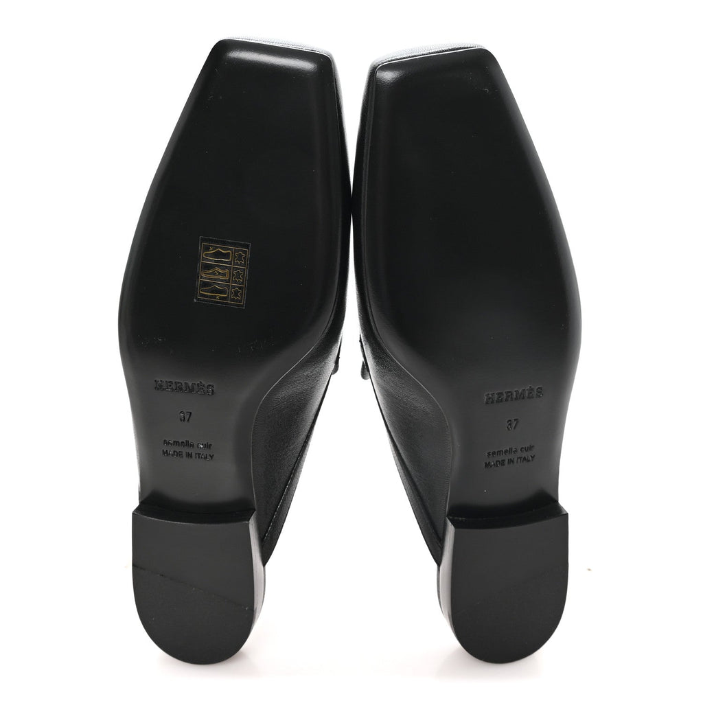 Goatskin Groupie Mules 37 Black wholesalehk.shop