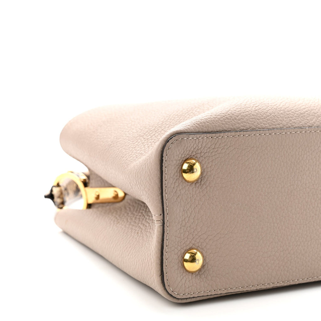 Taurillon Snakeskin Capucines PM Galet £¨ Direct shipment via from wholesalehk.shop