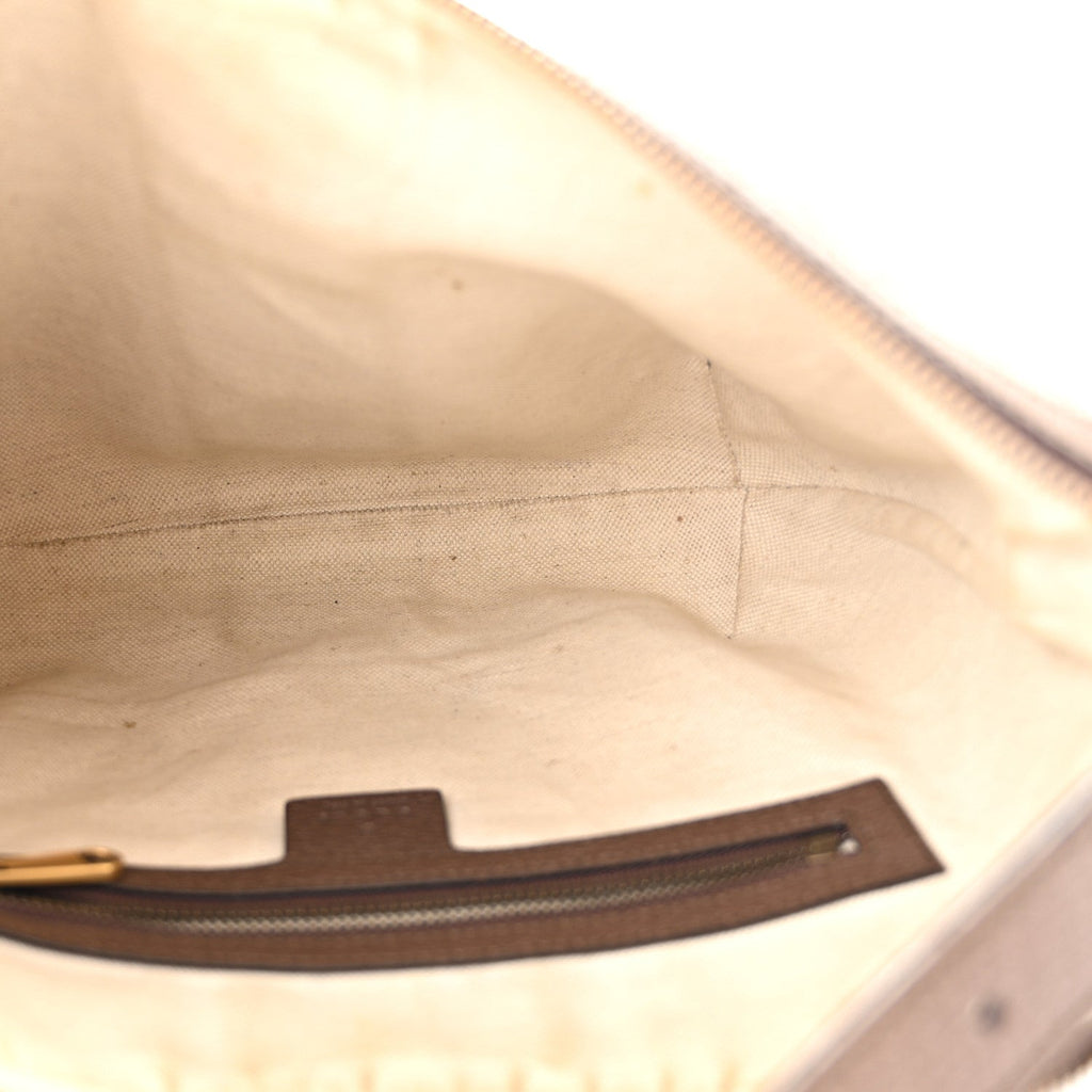 GG Supreme Monogram Web Small Ophidia Half Moon Hobo Brown wholesalehk.shop