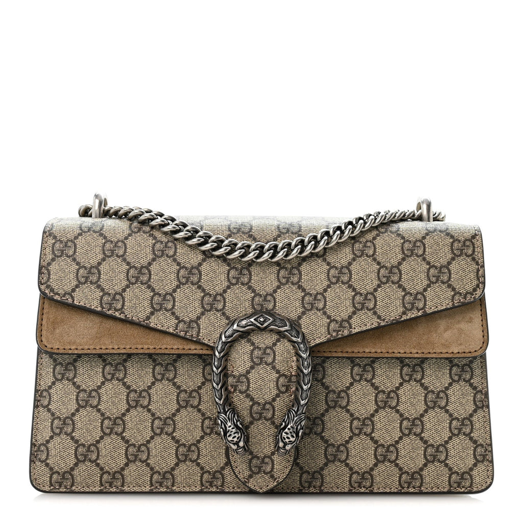 GG Supreme Monogram Small Dionysus Shoulder Bag Taupe wholesalehk.shop