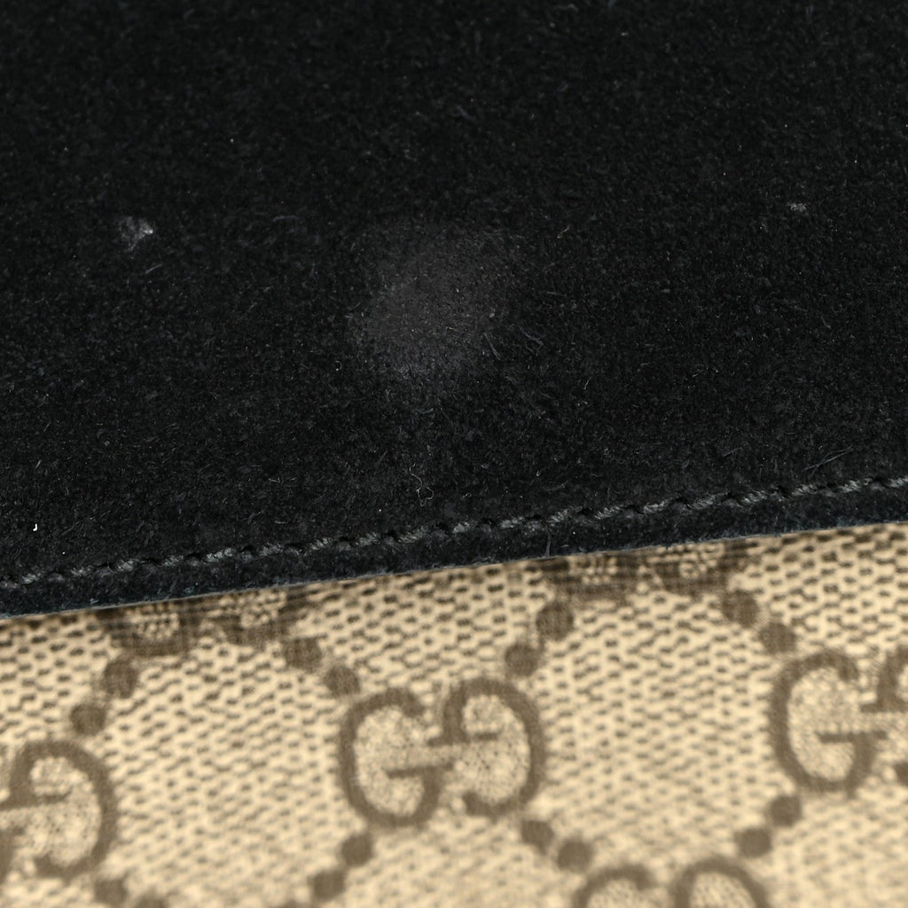 GG Supreme Monogram Small Dionysus Shoulder Bag Black wholesalehk.shop