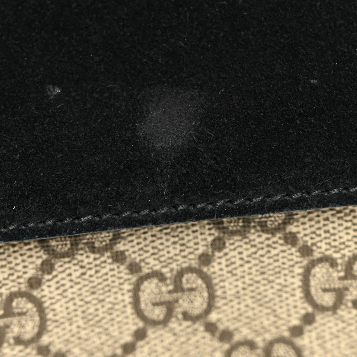 GG Supreme Monogram Small Dionysus Shoulder Bag Black wholesalehk.shop