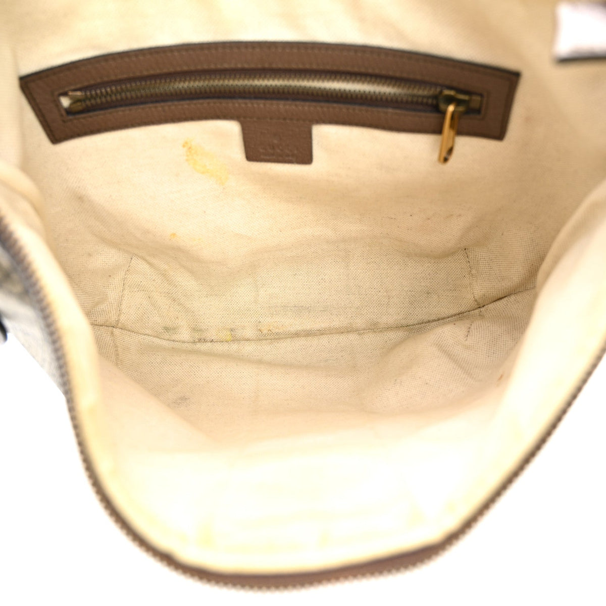 GG Supreme Monogram Web Small Ophidia Half Moon Hobo Brown wholesalehk.shop