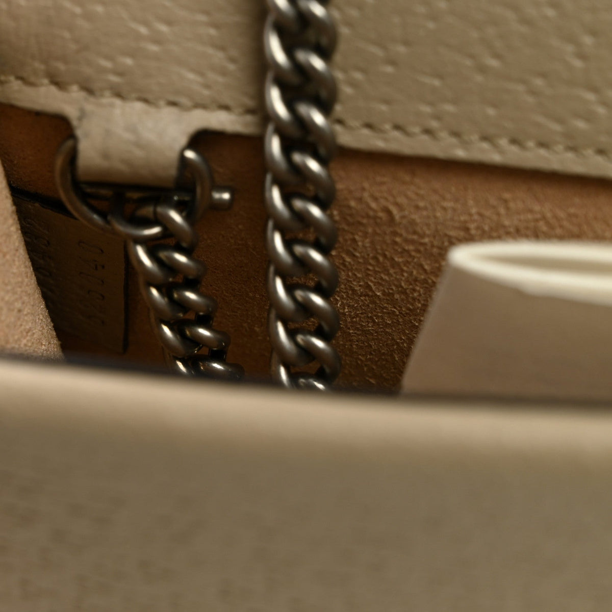 GG Supreme Monogram Textured Dollar Calfskin Super Mini Dionysus Shoulder Bag Beige Mystic White Oatmeal wholesalehk.shop