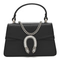 Dollar Calfskin Crystal Mini Dionysus Top Handle Bag Black Crystal wholesalehk.shop