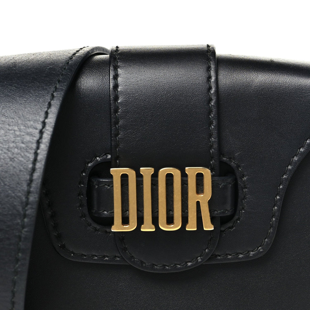 Calfskin Mini D Fence Saddle Bag Black wholesalehk.shop