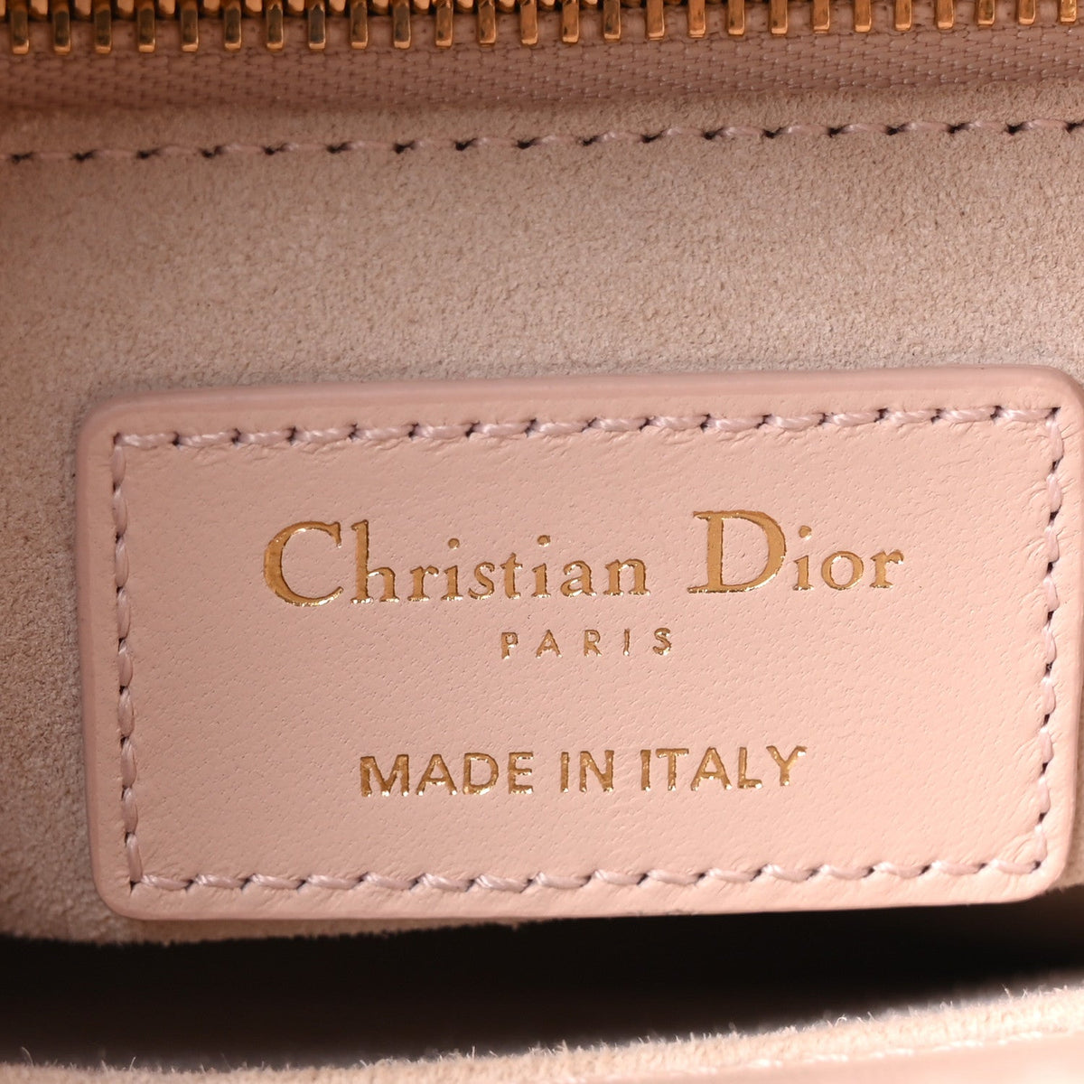 Lambskin Cannage Small My ABCDior Lady Dior Light Pink wholesalehk.shop