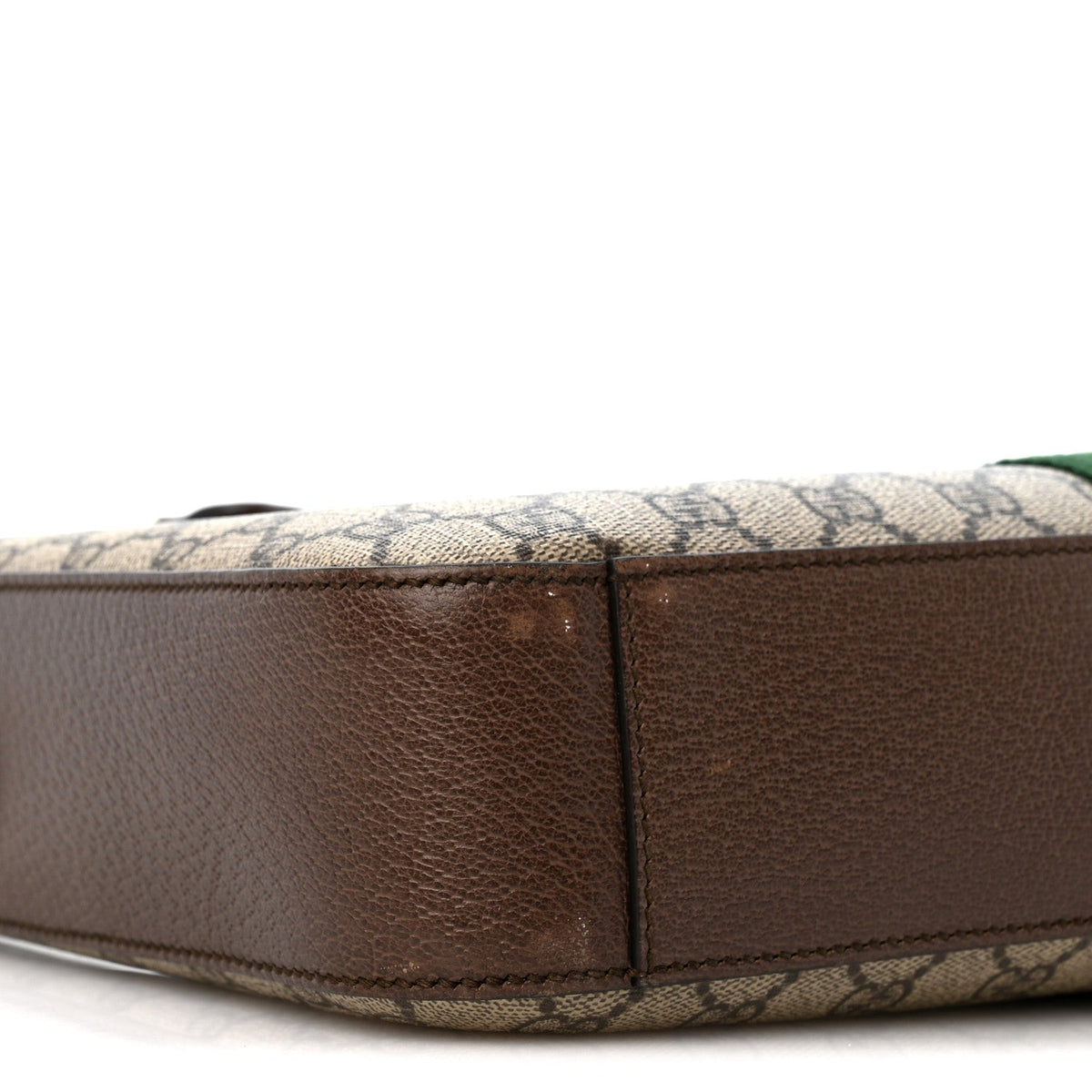 GG Supreme Monogram Textured Calfskin Web Medium Ophidia Briefcase Beige Ebony New Acero wholesalehk.shop
