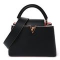 Taurillon Capucines BB Black Pink £¨ Direct shipment via from wholesalehk.shop