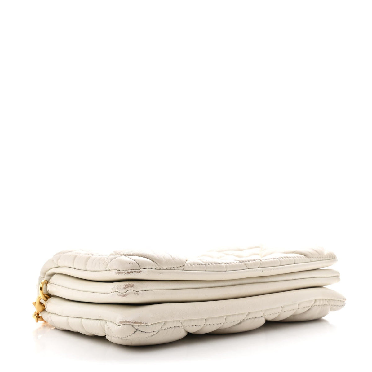 Calfskin Macrocannage Mini Caro Bag White wholesalehk.shop