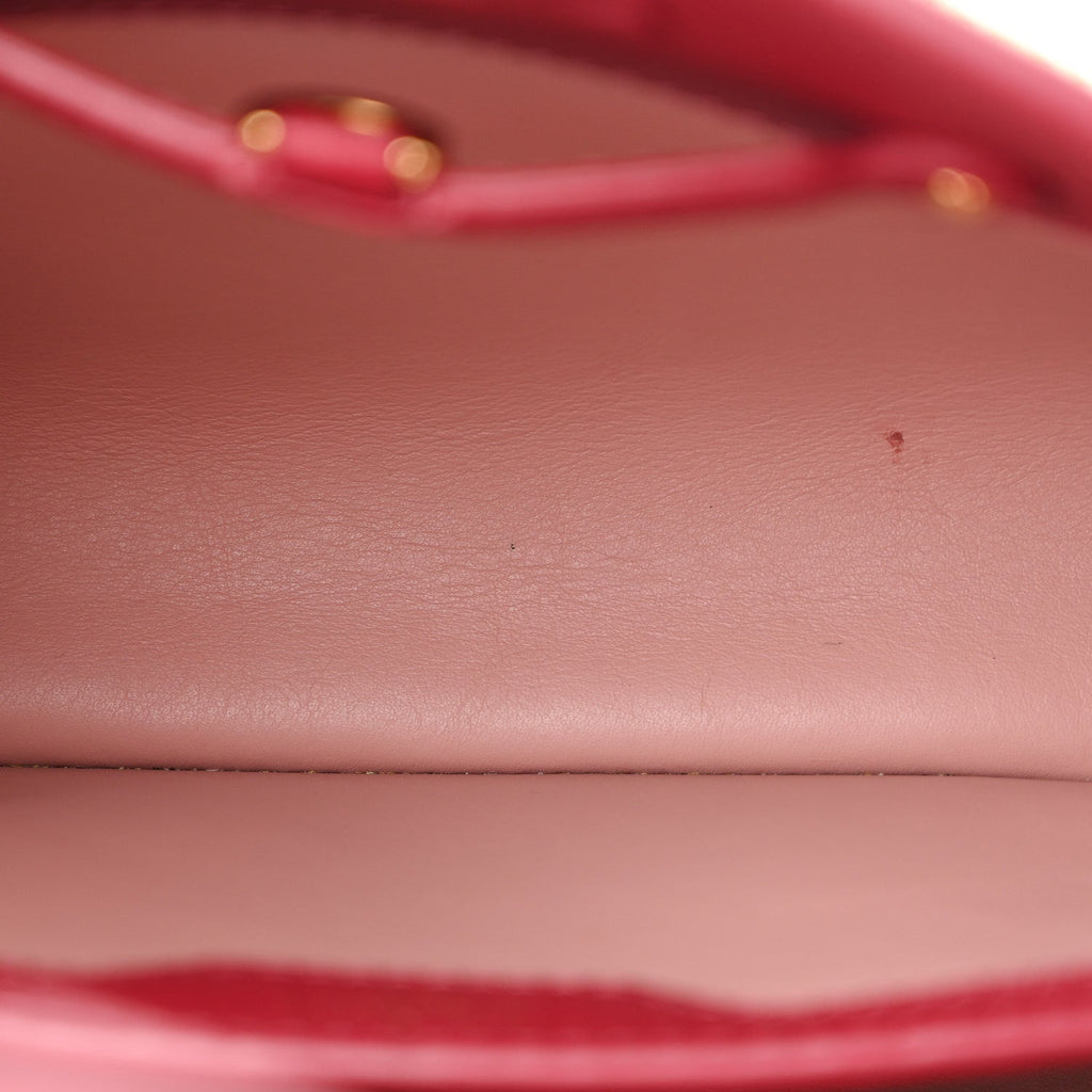 Taurillon Embellished Flower Capucines BB Dark Pink £¨ Direct shipment via from wholesalehk.shop