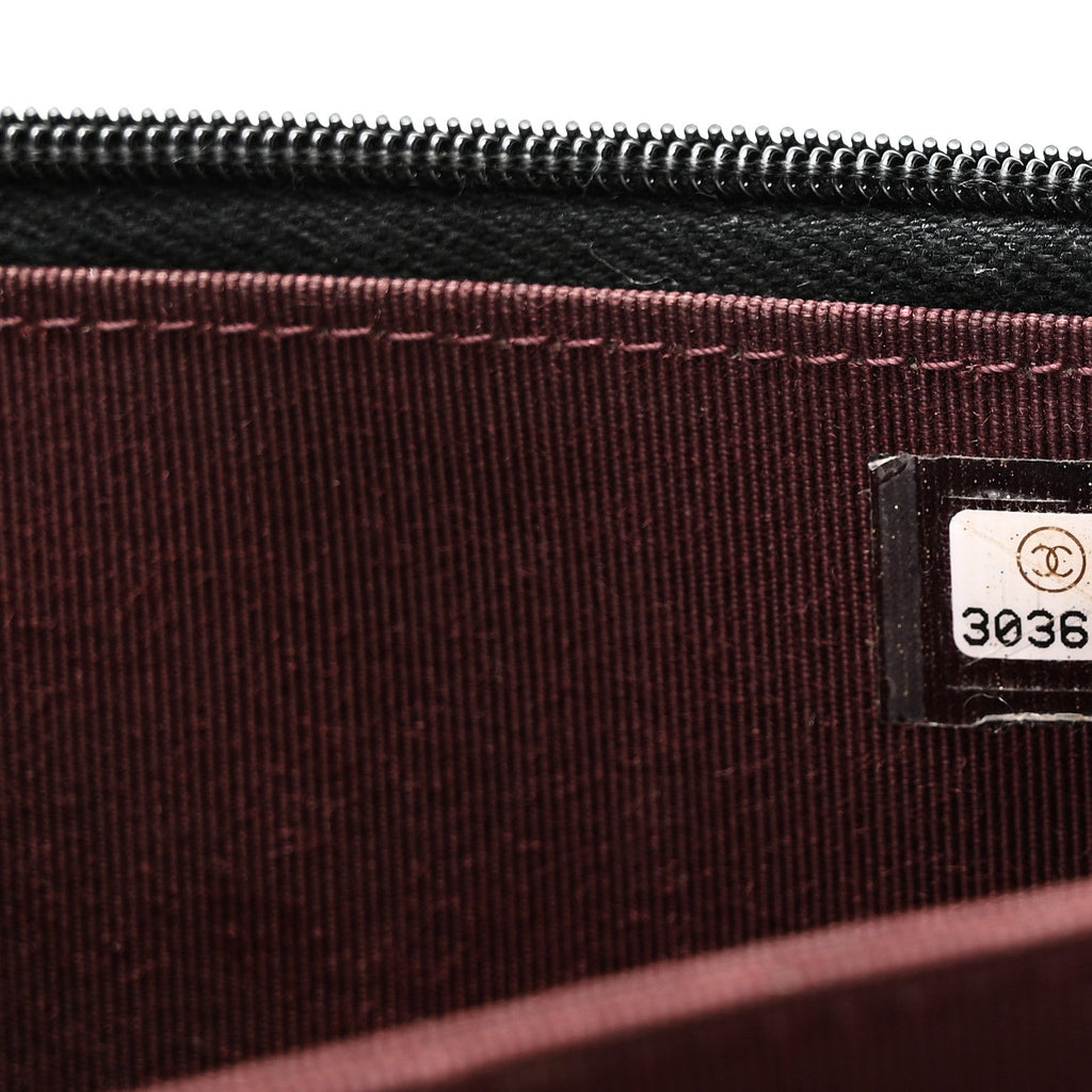 Caviar Quilted Mini Wallet On Chain WOC Black wholesalehk.shop