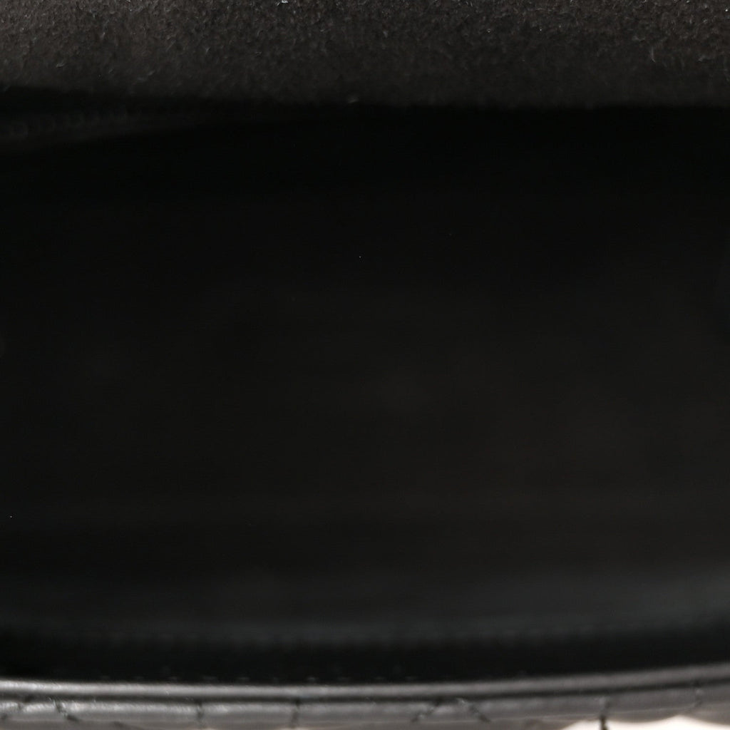 Ultra Matte Calfskin Cannage Medium Lady Dior Black wholesalehk.shop