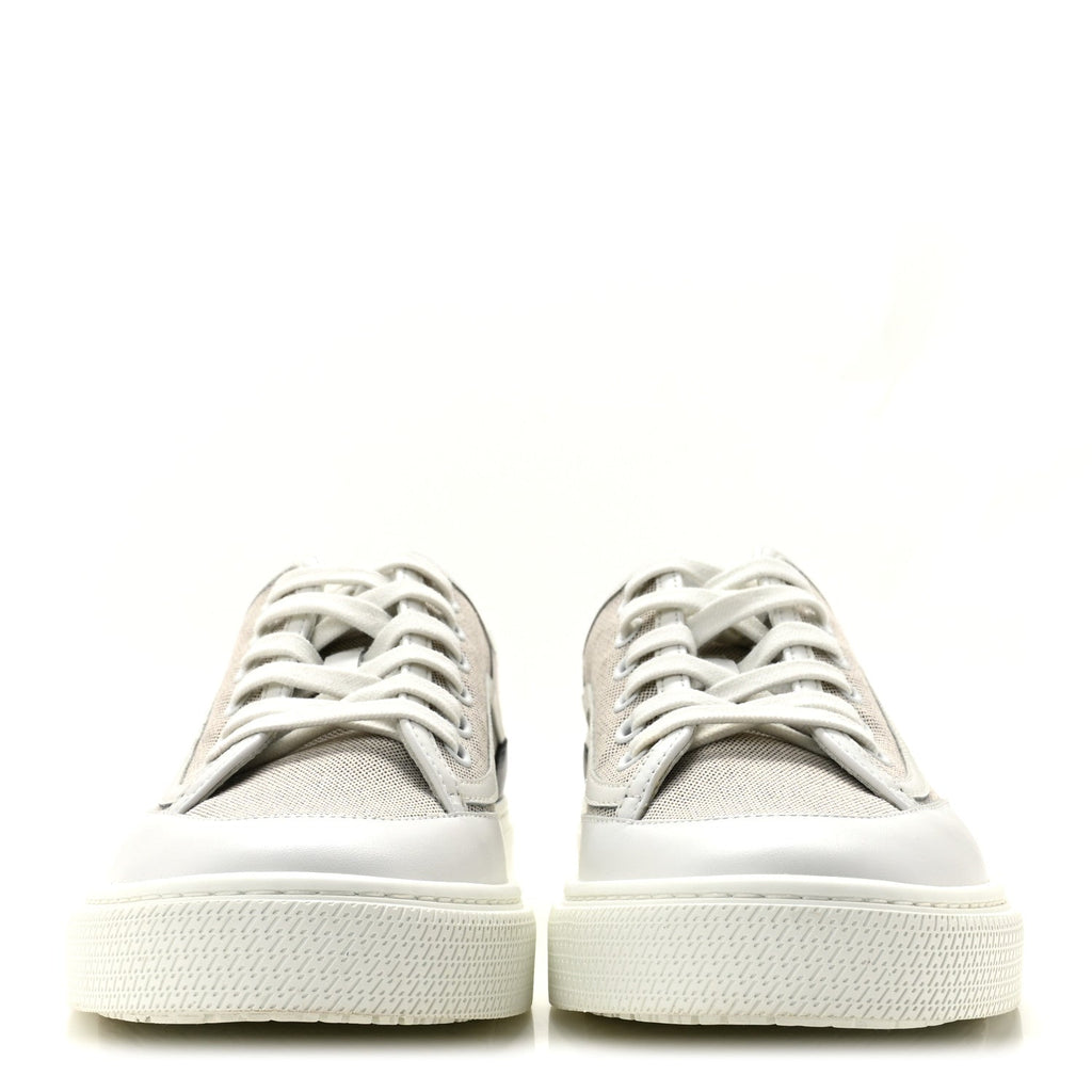 Canvas Calfskin Get Sneakers 38 Prunoir Blanc wholesalehk.shop