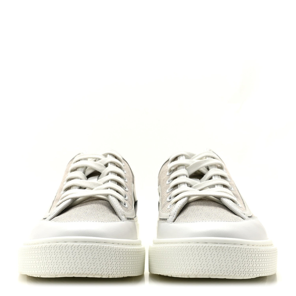 Canvas Calfskin Get Sneakers 38 Prunoir Blanc wholesalehk.shop