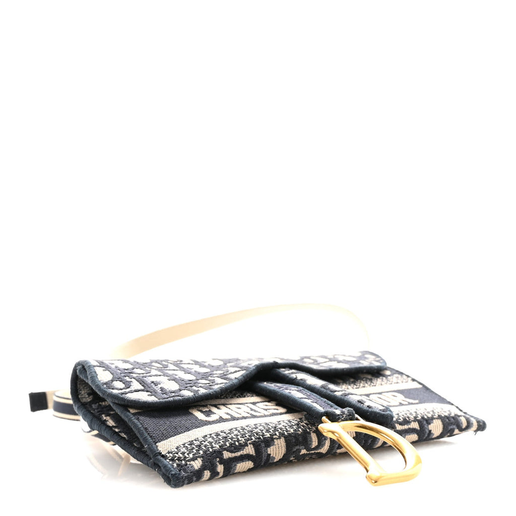 Oblique Slim Saddle Pouch Blue wholesalehk.shop