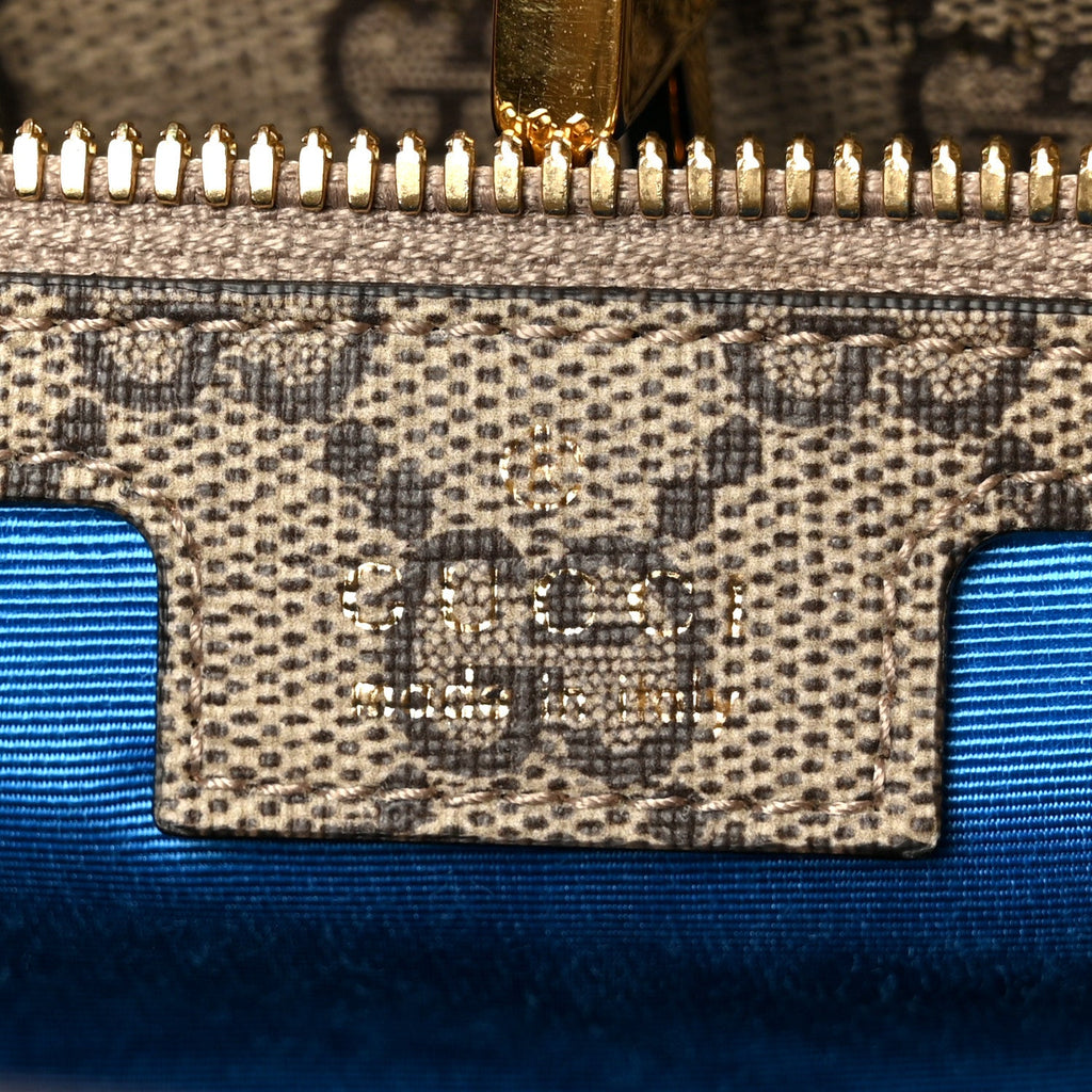 GG Supreme Monogram Exquisite Small Tote Beige Ebony Blue Crop Live Red wholesalehk.shop